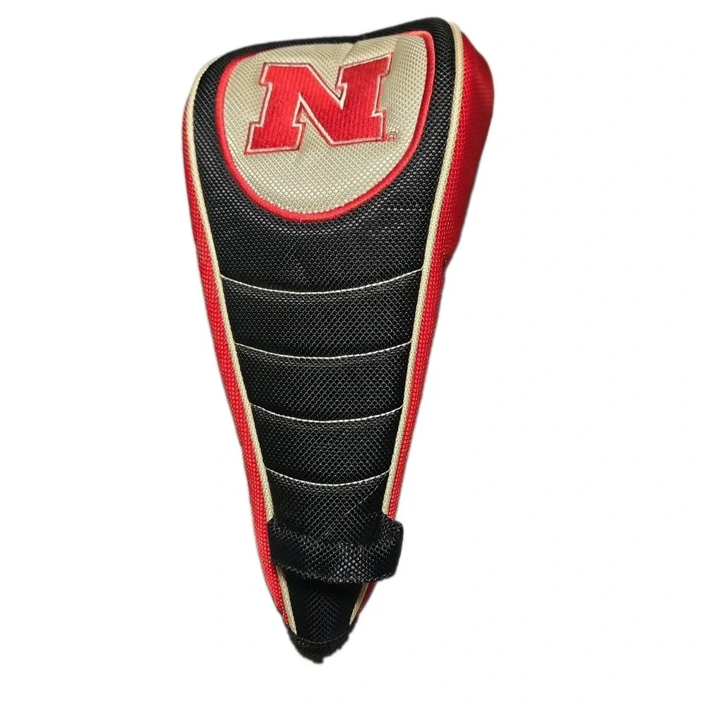 Nebraska Cornhuskers Golf Driver Headcover #1 Oversized Zipper Red Black NCAA